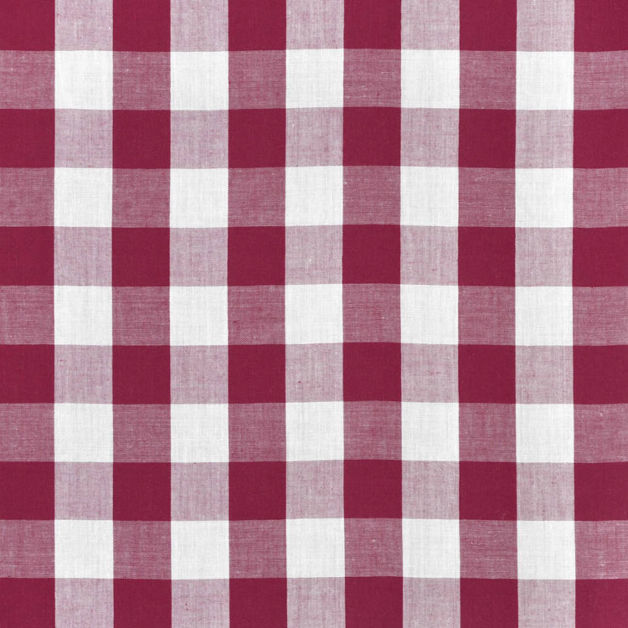 1" Burgundy Gingham